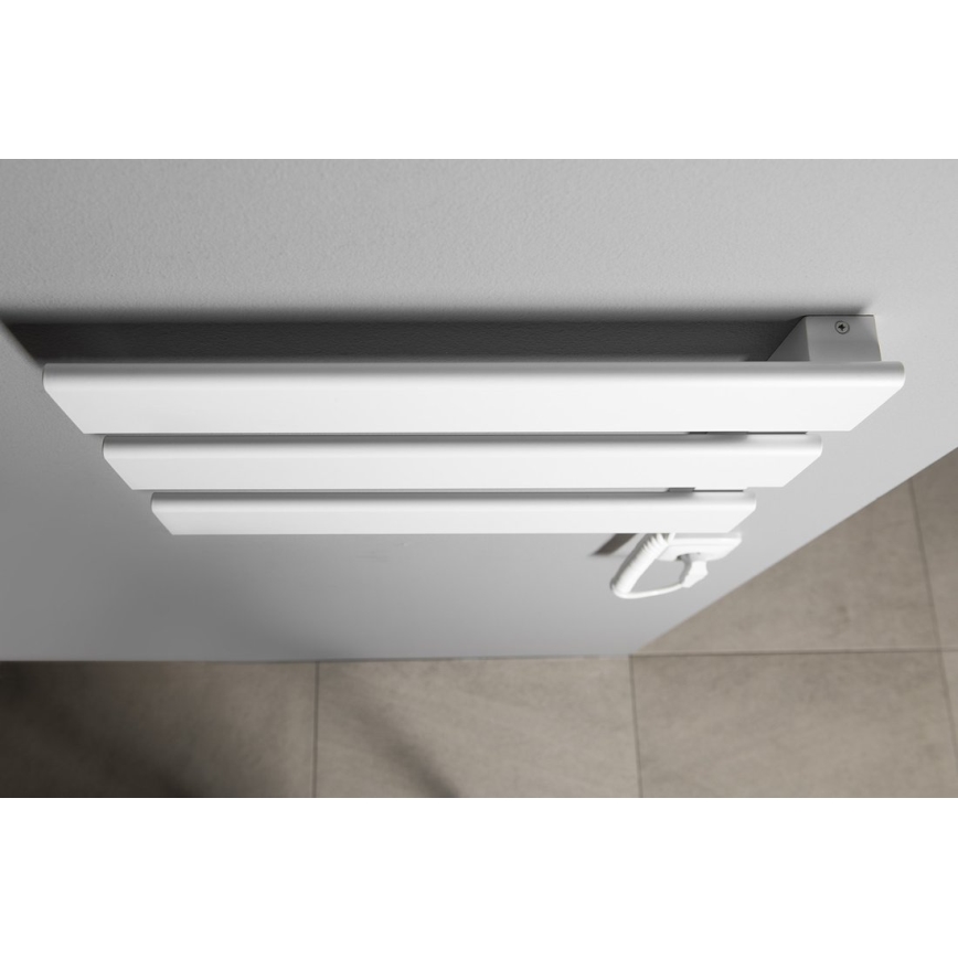 Aqualine - Sähköinen pyyhekuivain ELVIS 50W/230V 34,2 cm valkoinen oikea