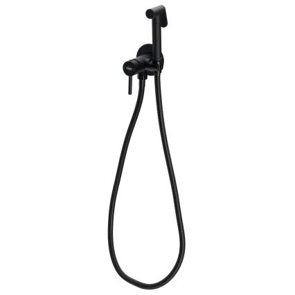 Aqualine - Suihkulla varustettu bideehana piiloasennukseen matta musta