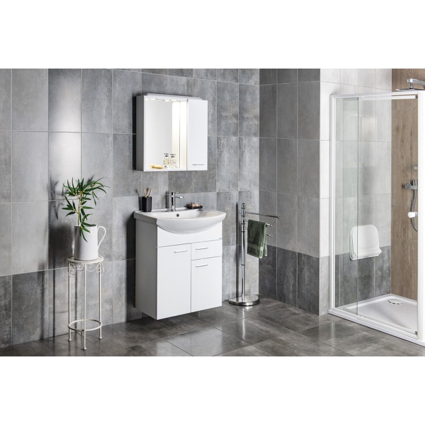 Aqualine - Upotettava pesuallas ZERO 65x46 cm keramiikka/valkoinen