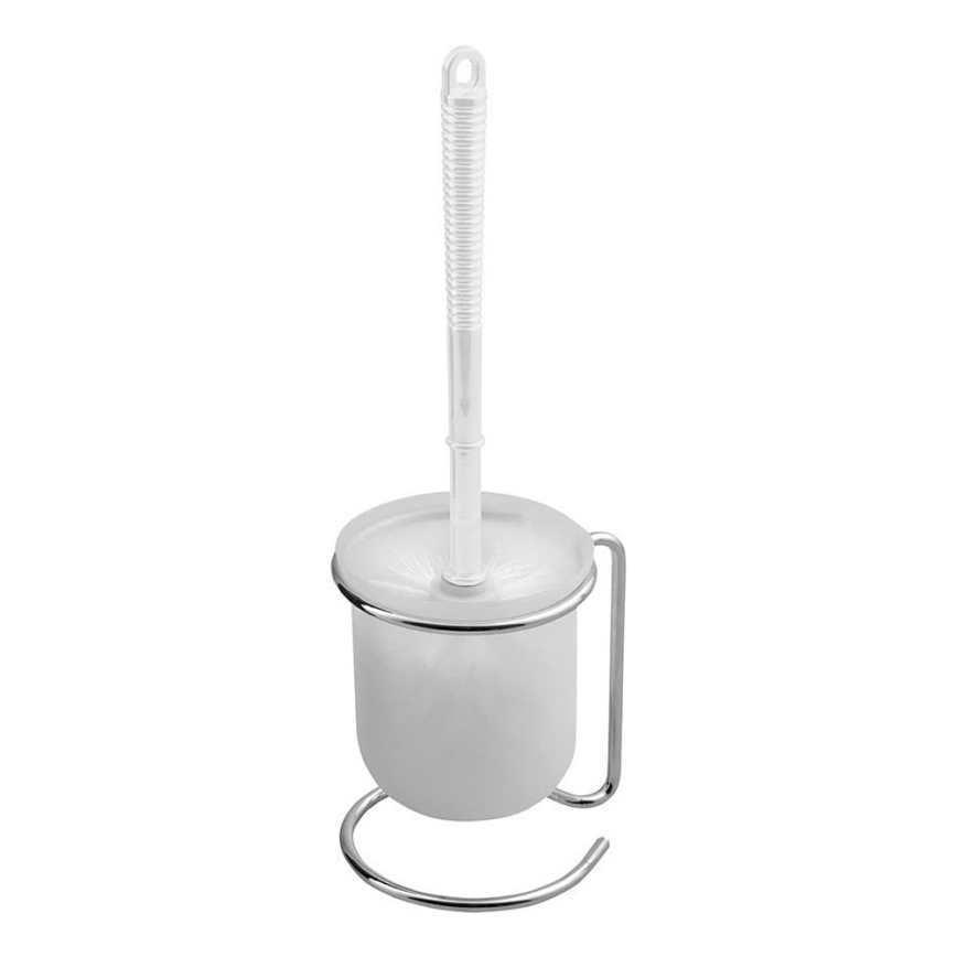 Aqualine - Vapaasti seisova wc-harja SIMPLE LINE valkoinen/kiiltävä kromi