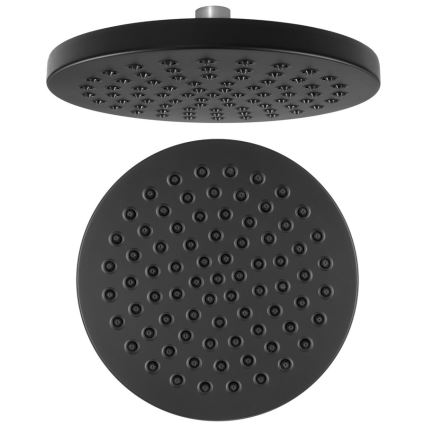 Aqualine - Yläsuihku halkaisija 20 cm matta musta