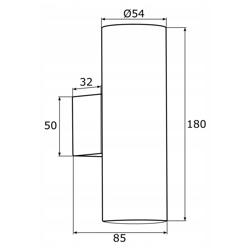 Argon 0913 - Seinävalaisin MITOS 2xGU10/5W/230V messinki