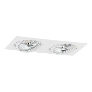 Argon 1046 - Upotettava valo OLIMP 2xGU10-AR111/12W/230V valkoinen