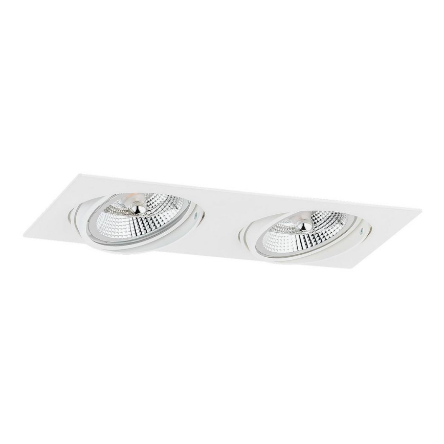 Argon 1046 - Upotettava valo OLIMP 2xGU10-AR111/12W/230V valkoinen