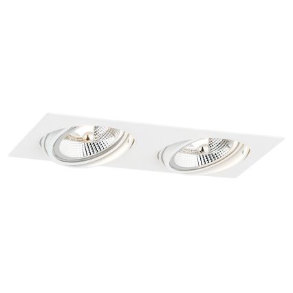 Argon 1046 - Upotettava valo OLIMP 2xGU10-AR111/12W/230V valkoinen