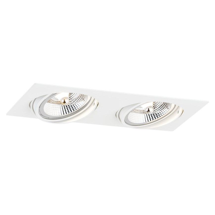 Argon 1046 - Upotettava valo OLIMP 2xGU10-AR111/12W/230V valkoinen
