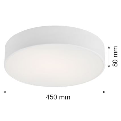 Argon 1188 - Kattovalo DARLING 3xE27/15W/230V d. 45 cm valkoinen