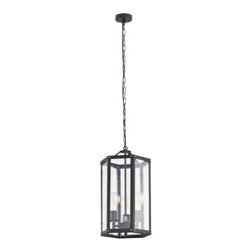 Argon 1253 - Kattokruunu ketjussa BODRUM 3xE27/15W/230V musta