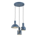 Argon 1471 - Kattokruunu johdossa SINES 3xE27/15W/230V sininen