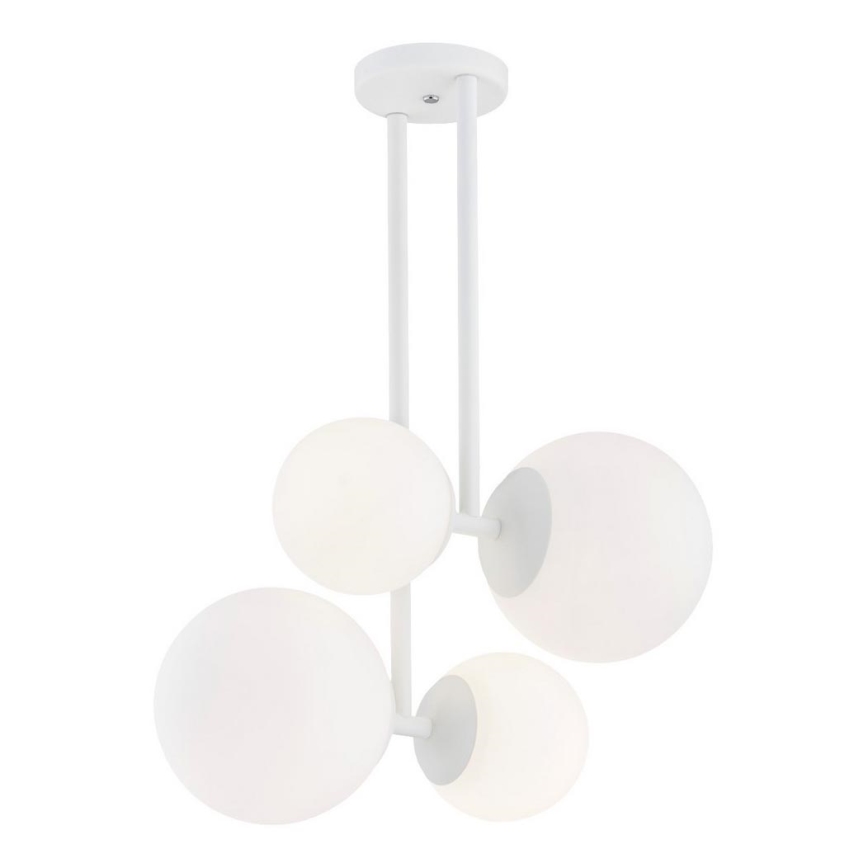 Argon 1644 - Kattokruunu tangossa ASPEN 4xE27/15W/230V valkoinen