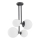 Argon 1645 - Kattokruunu tangossa ASPEN 4xE27/15W/230V antrasiitti