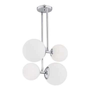 Argon 1646 - Kattokruunu tangossa ASPEN 4xE27/15W/230V kiiltävä kromi