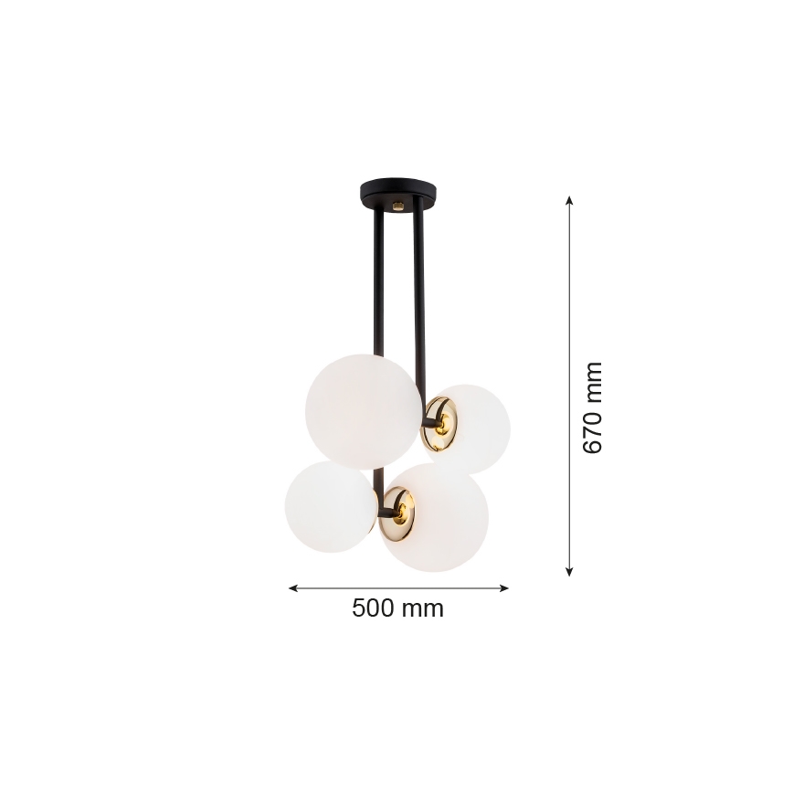 Argon 1739 - Kattokruunu tangossa MORITZ 4xE27/15W/230V