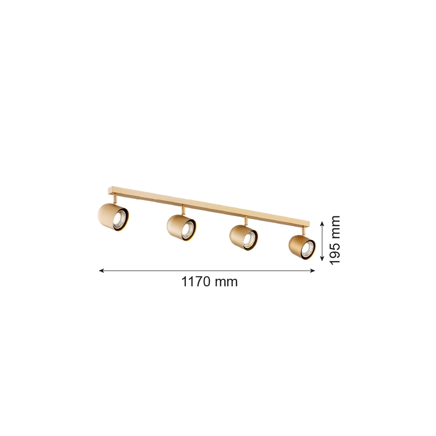 Argon 1810 - Kohdevalo ISOLA 4xGU10/5W/230V
