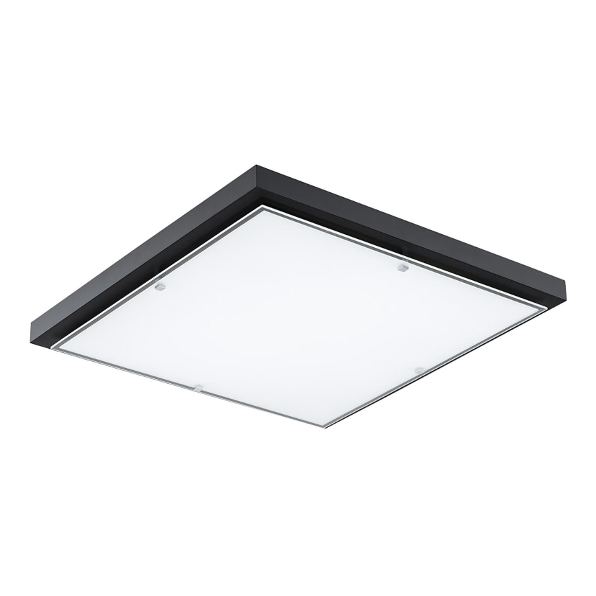 Argon 1826 - Kattovalo CARLSON 4xE27/15W/230V 60x60 cm musta