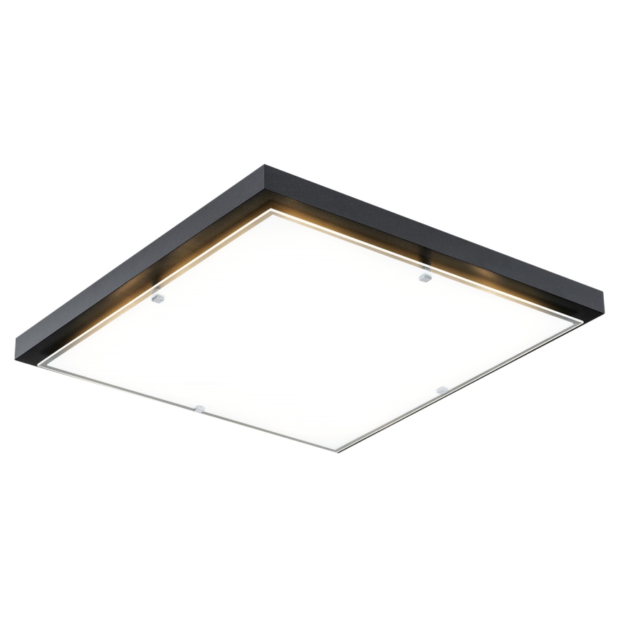 Argon 1826 - Kattovalo CARLSON 4xE27/15W/230V 60x60 cm musta