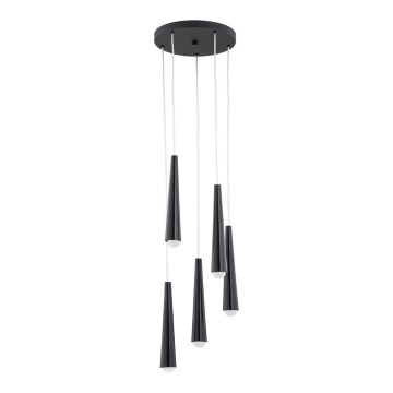 Argon 2103 - Kattovalaisin HOLLYWOOD 5xE14/7W/230V musta