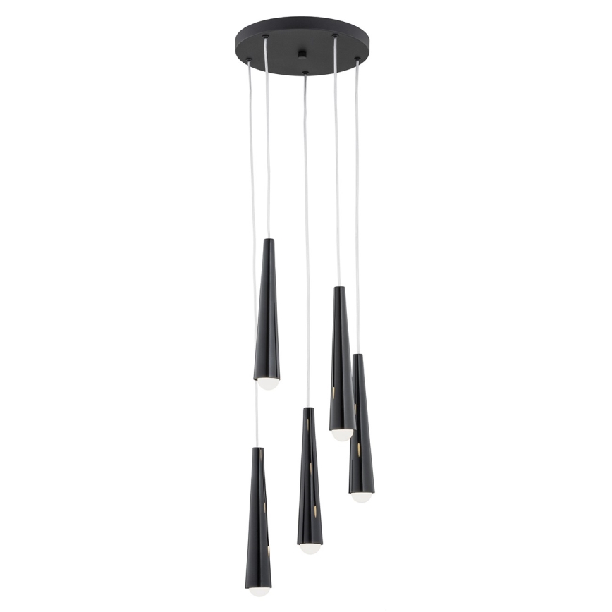 Argon 2103 - Kattovalaisin HOLLYWOOD 5xE14/7W/230V musta