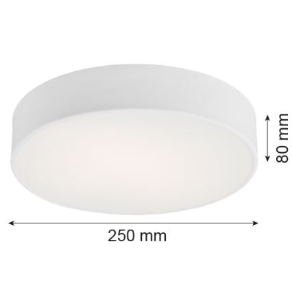 Argon 3082 - Kattovalo DARLING 2xE27/15W/230V d. 25 cm valkoinen
