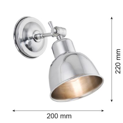 Argon 3172 - Seinävalaisin EUFRAT 1xE27/60W/230V