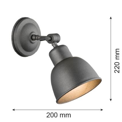 Argon 3183 - Seinävalaisin EUFRAT 1xE27/60W/230V