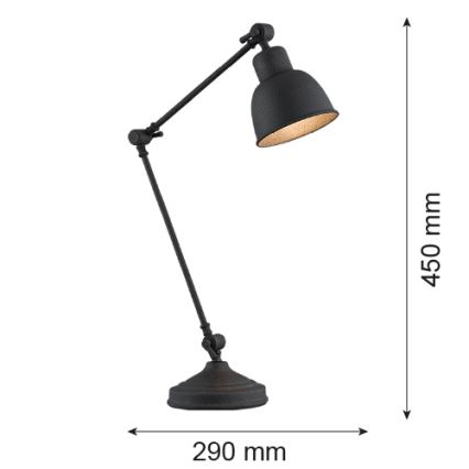 Argon 3197 - Pöytävalaisin EUFRAT 1xE27/15W/230V