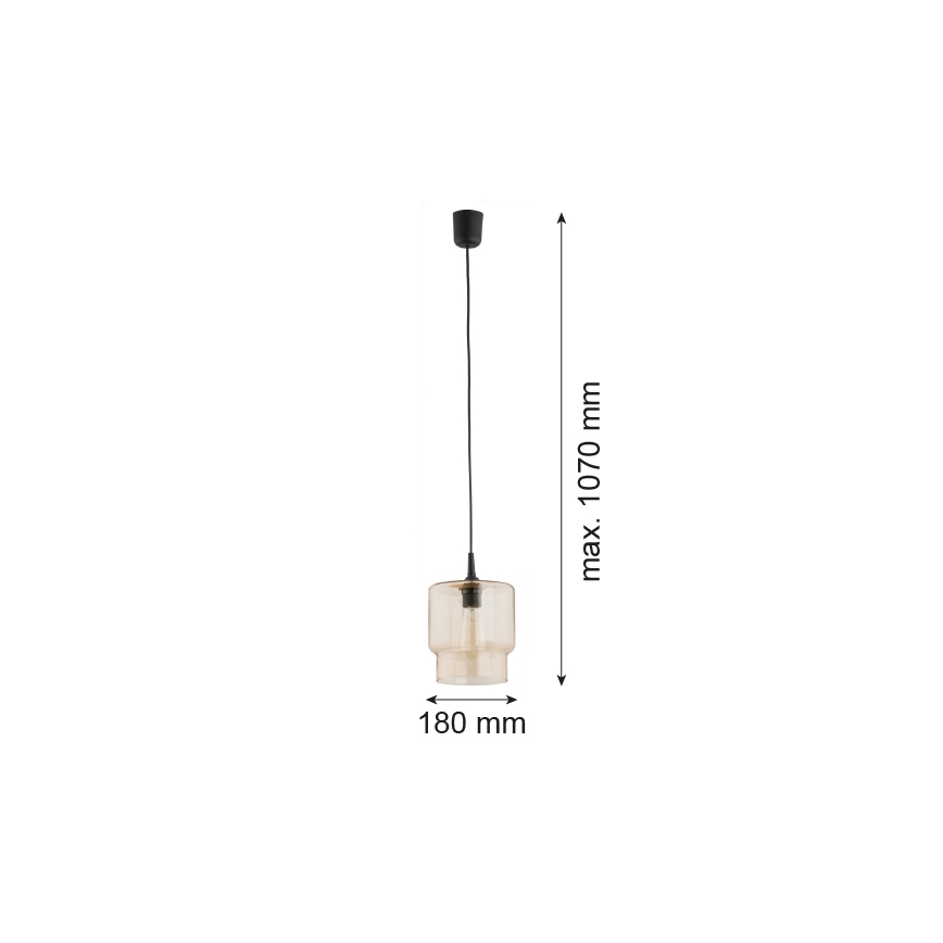 Argon 3273 - Kattokruunu johdossa NEWA 1xE27/15W/230V beige