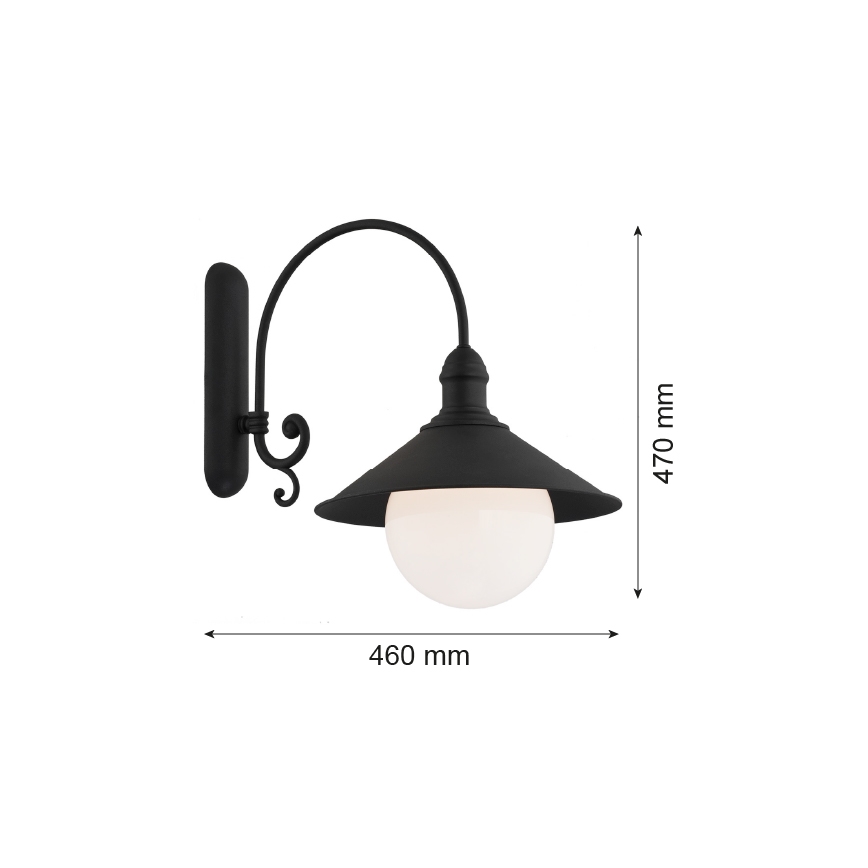 Argon 3286 - Seinävalaisin ERBA BIS 1xE27/60W/230V