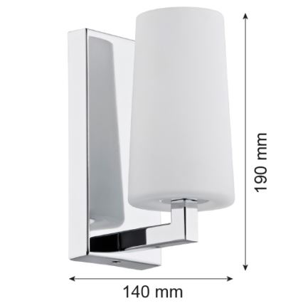 Argon 3358 - Seinävalaisin CAMELOT 1xE27/15W/230V kiiltävä kromi