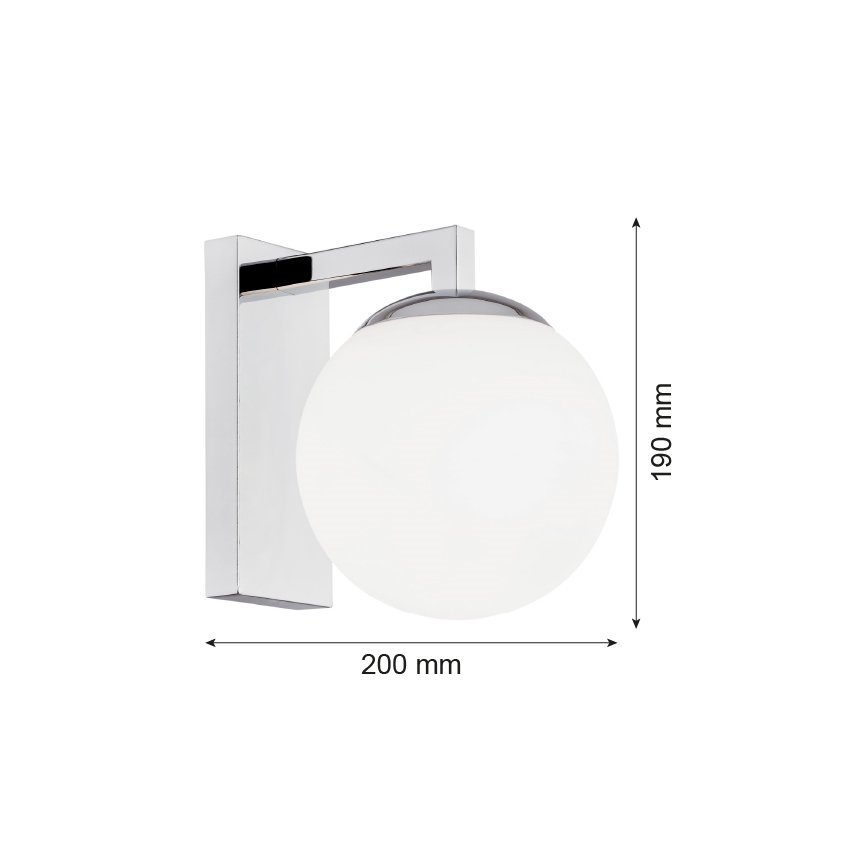 Argon 3735 - Seinävalaisin ASPEN 1xE27/15W/230V kiiltävä kromi
