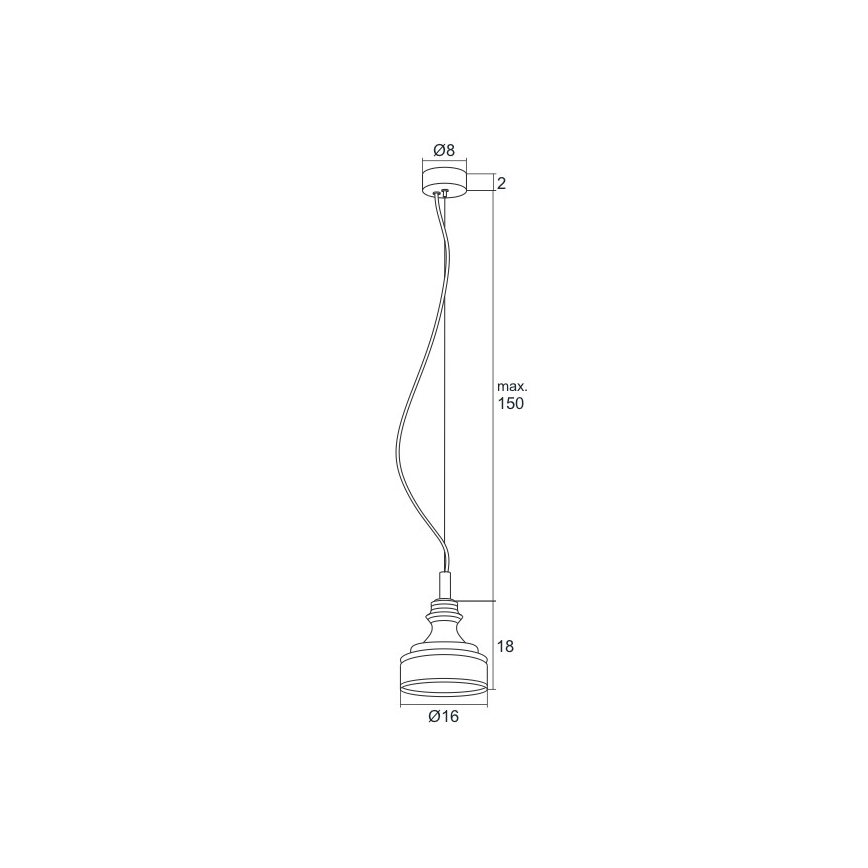 Argon 3795 - LED-kattokruunu narussa TULUZA LED/5W/230V