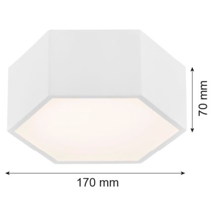 Argon 3828 - LED-kattovalaisin ARIZONA LED/9W/230V valkoinen