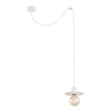 Argon 3834 - Kattokruunu johdossa CORSO 1xE27/15W/230V valkoinen