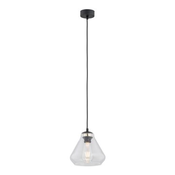 Argon 4047 - Kattokruunu johdossa DECORATO 1xE27/15W/230V musta