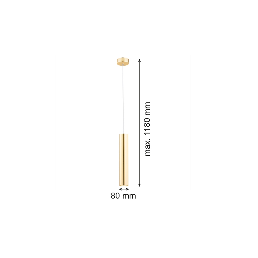 Argon 4057 - Kattokruunu johdossa GOMERA 1xGU10/5W/230V messinki
