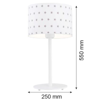 Argon 4125 - Pöytävalaisin MAGIC 1xE27/15W/230V valkoinen