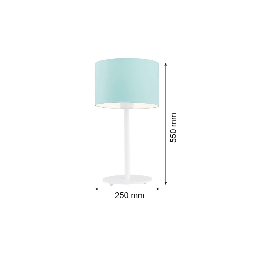 Argon 4127 - Pöytävalaisin MAGIC 1xE27/15W/230V turkoosi/valkoinen