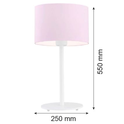 Argon 4128 - Pöytävalaisin MAGIC 1xE27/15W/230V vaaleanpunainen/valkoinen