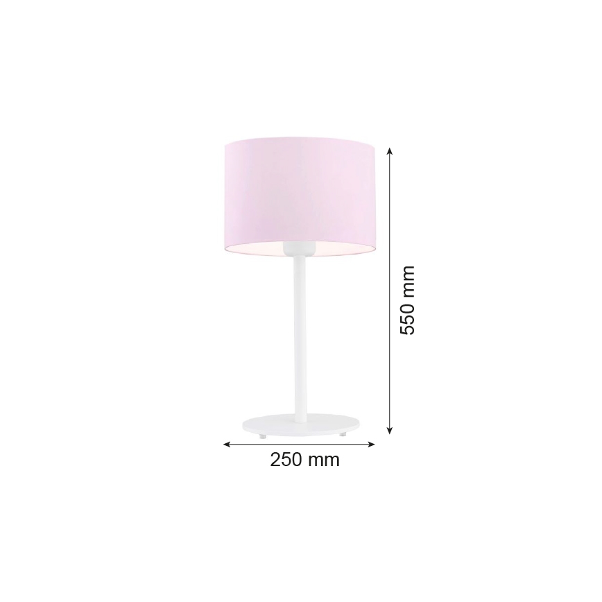 Argon 4128 - Pöytävalaisin MAGIC 1xE27/15W/230V vaaleanpunainen/valkoinen