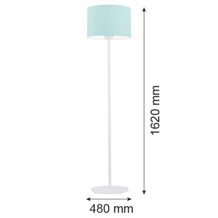 Argon 4131 - Lattialamppu MAGIC 1xE27/15W/230V turkoosi/valkoinen