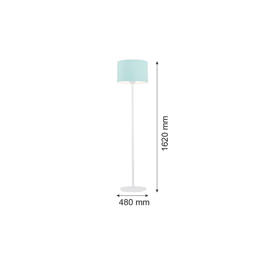 Argon 4131 - Lattialamppu MAGIC 1xE27/15W/230V turkoosi/valkoinen