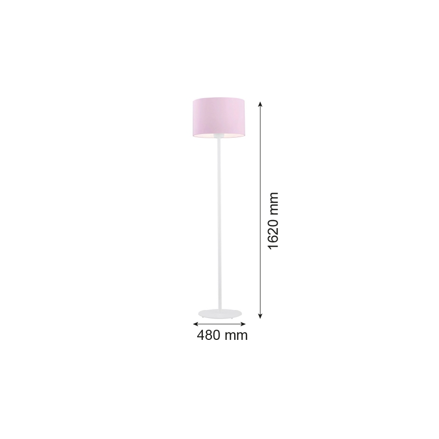 Argon 4132 - Lattialamppu MAGIC 1xE27/15W/230V vaaleanpunainen/valkoinen