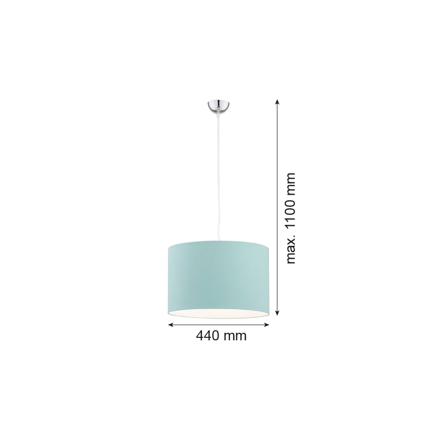 Argon 4135 - Kattokruunu johdossa MAGIC 1xE27/15W/230V turkoosi