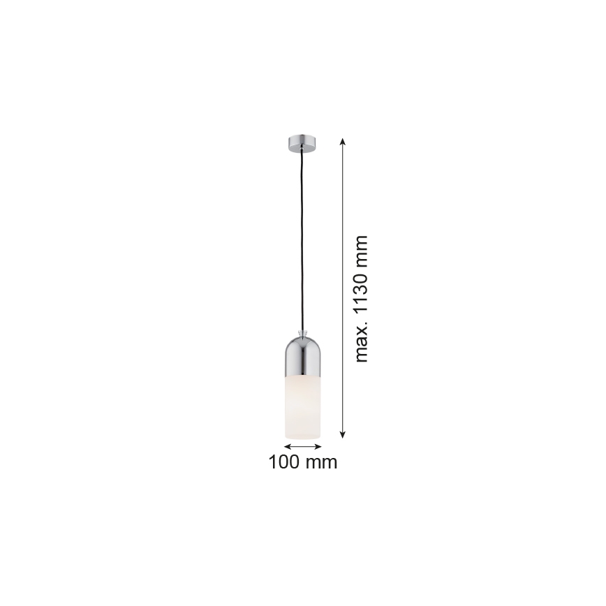 Argon 4211 - Kattokruunu johdossa BURGOS 1xE27/15W/230V kiiltävä kromi