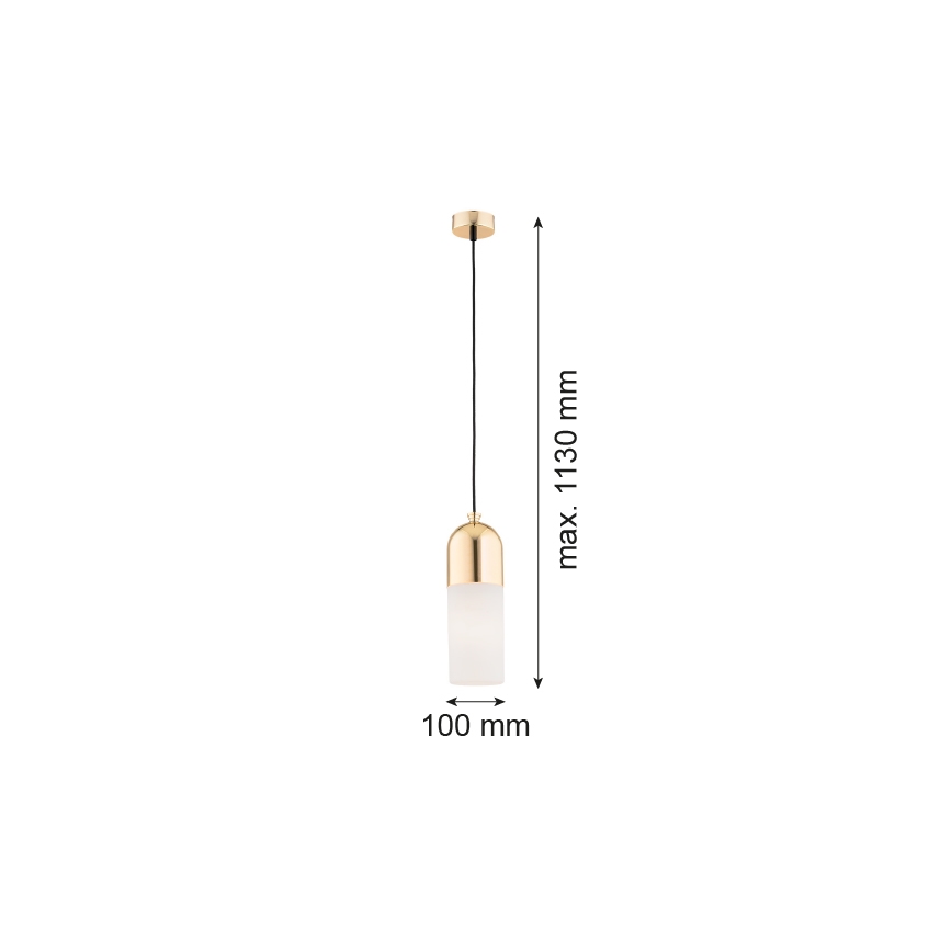 Argon 4212 - Kattokruunu narulla BURGOS 1xE27/15W/230V messinki
