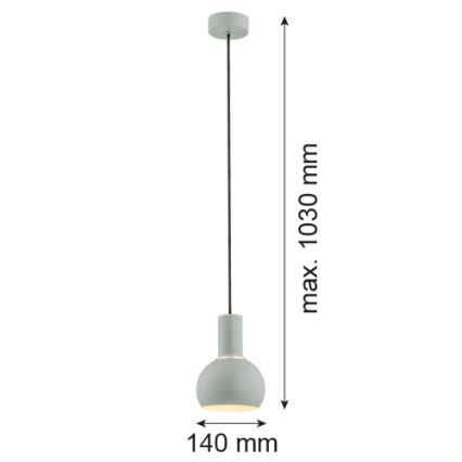Argon 4214 - Kattokruunu johdossa SINES 1xE27/15W/230V vihreä