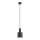 Argon 4219 - Kattokruunu johdossa SINES 1xE27/15W/230V d. 12 cm musta