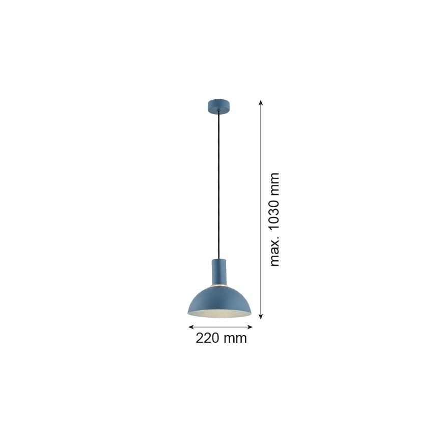 Argon 4221 - Riippuvalaisin SINES 1xE27/15W/230V halk. 28 cm sininen