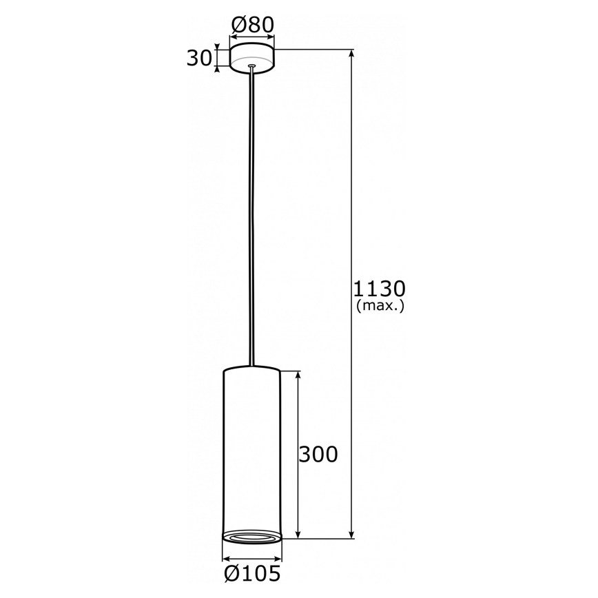 Argon 4246 - Kattokruunu narulla LINEA 1xE27/15W/230V messinki/musta