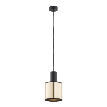 Argon 4248 - Kattokruunu johdossa HERMAN 1xE27/15W/230V messinki/musta